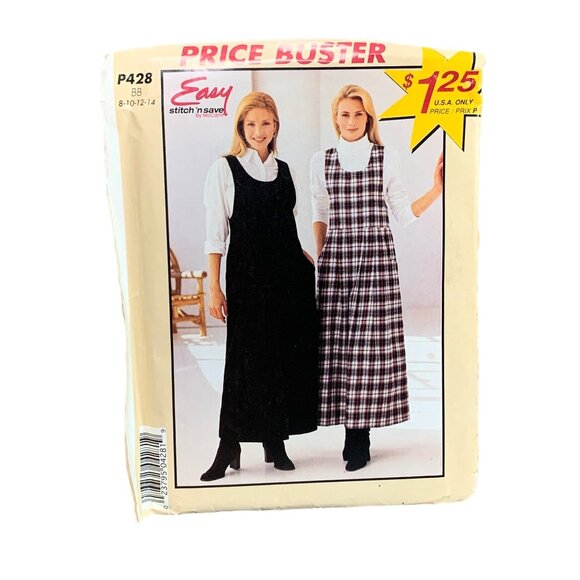 McCall's Stitchn Save P428 Dress Pattern Sizes 8-10-12-14 - Picture 1 of 2